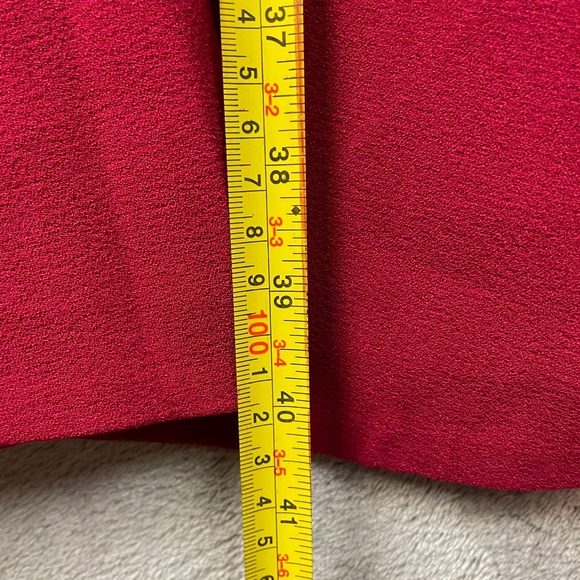 Dress the Population Catalina Cocktail Dress Large Red Pockets Fit & Flare New - Picture 12 of 12